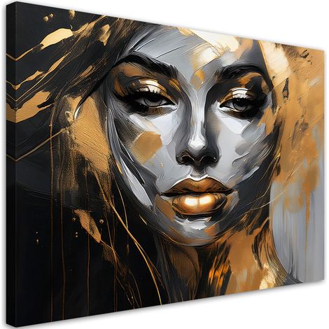 Tableau déco Femme visage glamour 60x40 (1/5)