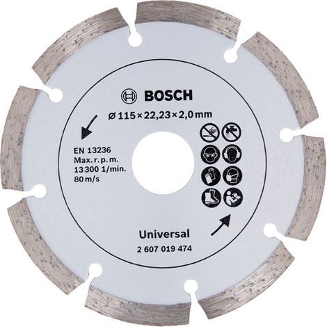 Bosch Diamanttrennscheibe für Baumaterial, Ø 115 mm (1/3)
