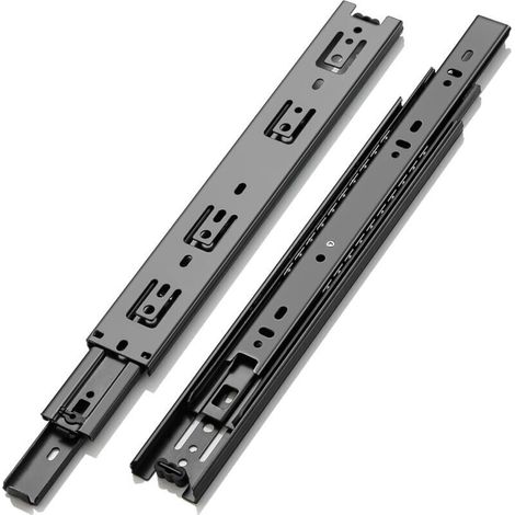 CSPARKV 1 Paire (2 pièces) Glissière de tiroir, capacité de charge jusqu'à 45 KG, avec roulement à billes 200 250 300 350 400 450 500 550 600 mm Extension(14inch) (1/5)