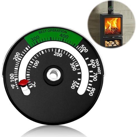 Thermomètre magnétique pour tuyau de cheminée 1 pièce (1/5)