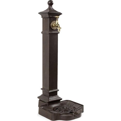 Fontaine de jardin - Aluminium - Marron - Décoration d'Autrefois (1/5)
