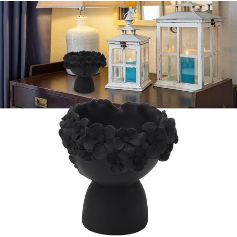Pot de Fleurs Résine pour Succulent - Décor Créatif en Sculpture Faciale pour Salon et Bureau (14.5x12.5x13.5cm) (1/5)