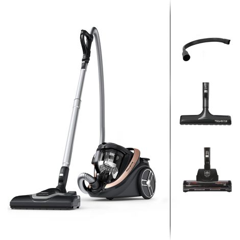 Rowenta RO7954EA Silence Force Cyclonic Effitech Aspirapolvere a Traino Senza Sacco, Capacità XXL 2.5 Litri, Potenza 500 W, Aspirapolvere Potente e Silenziosa, Sistema di Filtraggio HEPA (1/5)