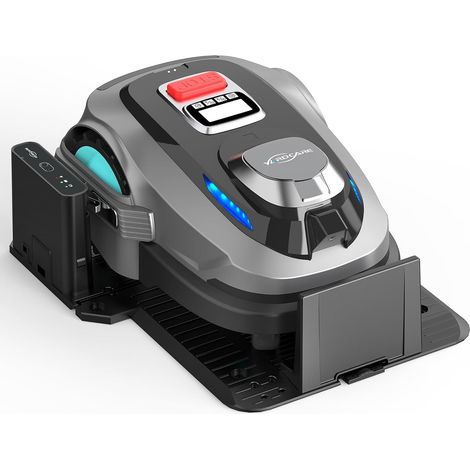 Robot Tondeuse sans câble périphérique, jusqu'à 1600 m², Navigation RTK et Vision IA, détection de Plus de 300 Obstacles, Tonte en U, APP Gestion Multi-Zones et Hauteur 20–60 mm (1/5)