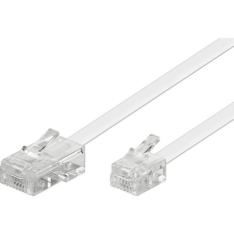 Cable telefonico RJ11 a RJ45 3 M Blanco (1/2)