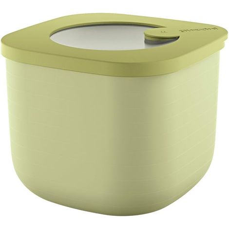 Guzzini - Kitchen Active Design, STORE&MORE BIO, Contenitore Ermetico Alto per Frigo/Freezer/Microonde (S) - Verde Avocado, 12,2 x 12,2 x h9,8 cm  750cc - 170722253 (1/4)