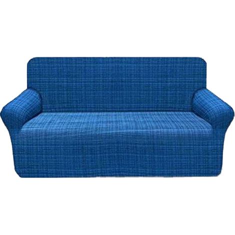 Copridivano copripoltrona elasticizzato 4 misure posti estendibile salvadivano Blu - 3 posti da 170 a 250 cm