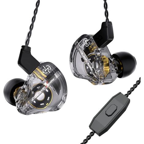 Cuffie con isolamento acustico, cavo rimovibile, colore nero e microfono. (1/2)
