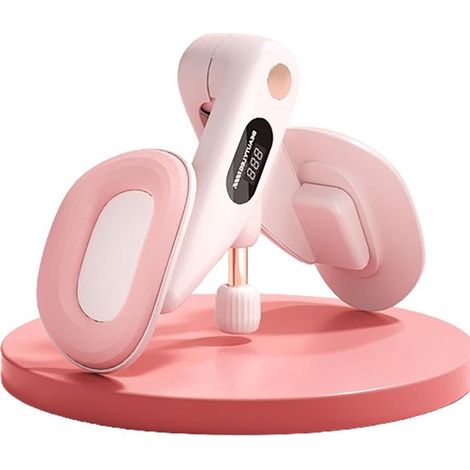 Moldeador de piernas color macaron, moldeador de muslos, dispositivo para ejercitar la parte interna del muslo, productos unisex para el entrenamiento de Kegel (rosa) (1/5)