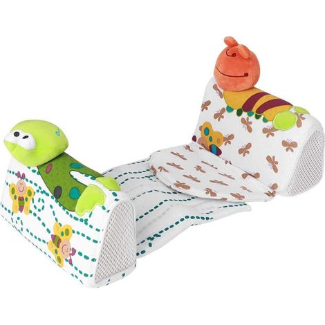 Coussin bébé dessin animé, oreiller latéral réglable anti-roulement, lavable et amovible, soutien pour sommeil sécurisé (1/5)