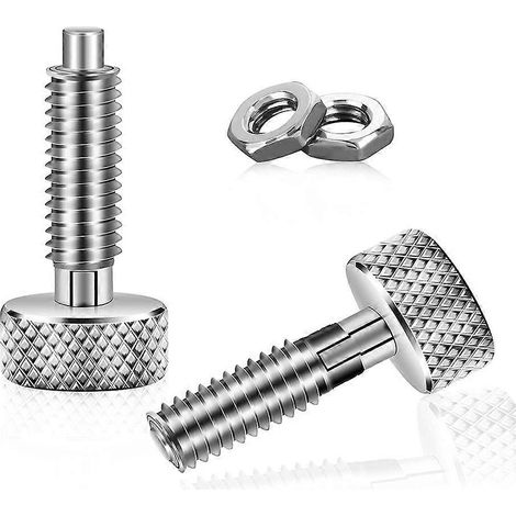 Lot de 2 verrous à ressort rétractables manuels en acier inoxydable de type M6 pour coffret à outils roulant Packout (1/5)