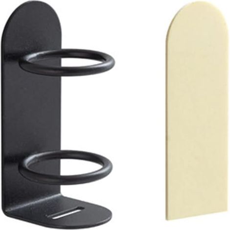 SHINING HOUSE Pack Soporte para Cepillo de Dientes Eléctrico para Baño Adhesivo de Pared con Ventosa Negro (1/5)