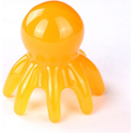 Peigne masseur pieuvre jaune grand modèle 15 (1/5)