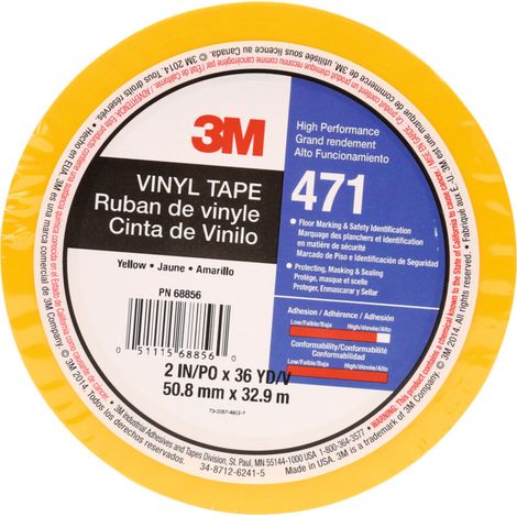 3M PVC-Klebeband weich, Farbe: YELLOW