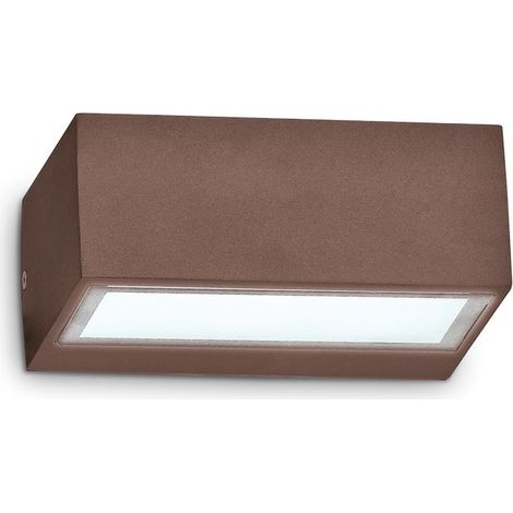 Ideal Lux - Applique Murale Extérieure Up Down 1 Lumière Café IP44, G9