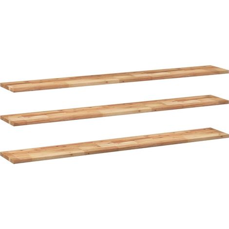 Maison Exclusive - Schweberegale 3 Stk. 160x20x2 cm Massivholz Ak