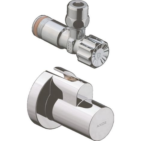 hansgrohe AXOR, robinet équerre, avec poussoir, raccord à pincer,