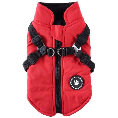 Ropa para perros de otoño e invierno, ropa de algodón acolchada, cálida e impermeable para mascotas (XS) (1/4)
