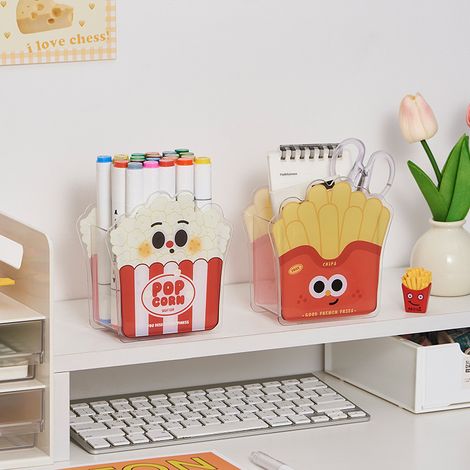 2 Pièces Bac de rangement,Boite Coton Tige, Boîte à cure - dents,Petite boîte,Rangement pour fournitures de bureau et pinceaux de maquillage (1/5)