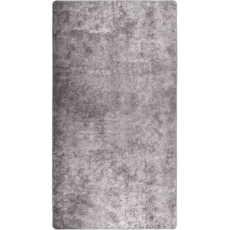 Tapis de salon Style Moderne Tapis de sol - Tapis lavable antidérapant 190x300 cm Gris BV628035 - BonneVie (1/5)