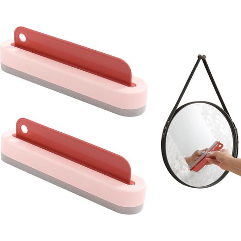 Raclette de douche pour portes en verre - Kit de raclette à long manche pour vitres - Outil de nettoyage pour salle de bain, nettoyant pour vitres (1/5)