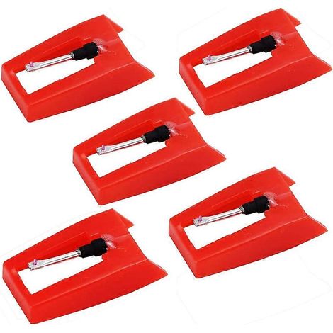 Aiguilles de rechange pour tourne-disque, lot de 5 aiguilles de rechange pour platine vinyle (LP), (1/5)