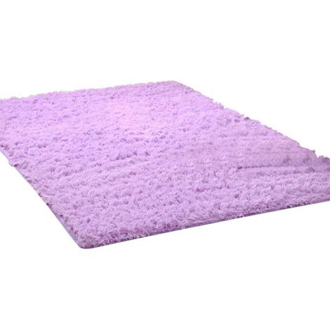 Tapis Shaggy - Tapis Long Plush En Fourrure Synthétique - 200 x 90 cm - Violet - Pour Chambre À Coucher Salon Nursery Résidence Étudiante - 1 Pièce (1/5)