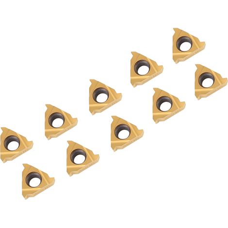 10 plaquettes de coupe en carbure CNC pour tour, avec coffret. (1/5)