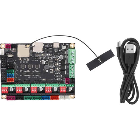 Carte mère imprimante 3D PCB 520K mémoire téléchargement USB carte de contrôle DC12-24V (1/5)