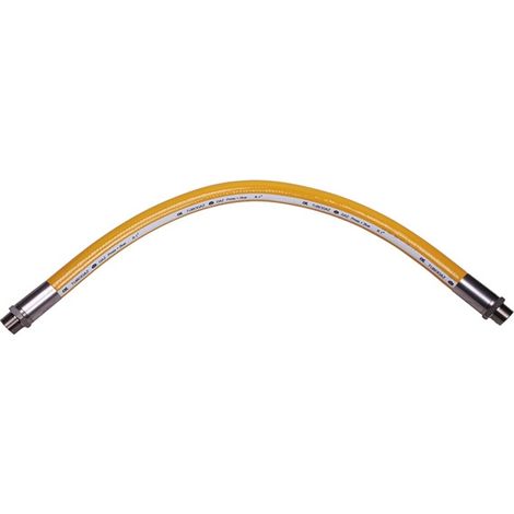 Flexible inox haute pression 1,5m NF - écrou G 3/4" - max 2 bar