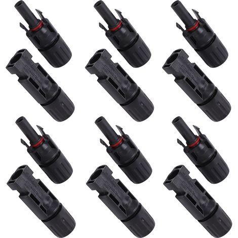 12-teiliges IP67 Photovoltaik-Solarstecker-Set mit verzinnten Kupferstiften, Steckern und Buchsen, Industrie-Kit, 1000 V 30 A (1/5)