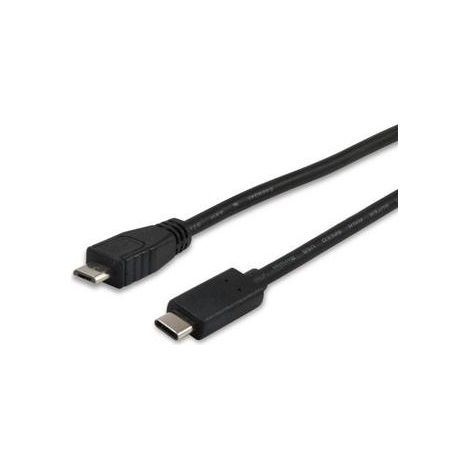 Equip 12888407 cavo USB USB 2.0 1 m Micro-USB B USB C Nero (1/2)