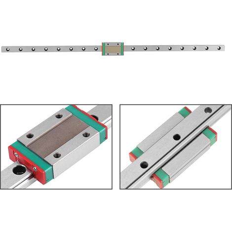 Guide linéaire miniature MGN12H, rail de guidage linéaire de 450 mm (1/5)