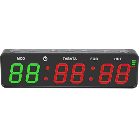 Minuteur de gym portable, horloge numérique rechargeable pour (1/5)