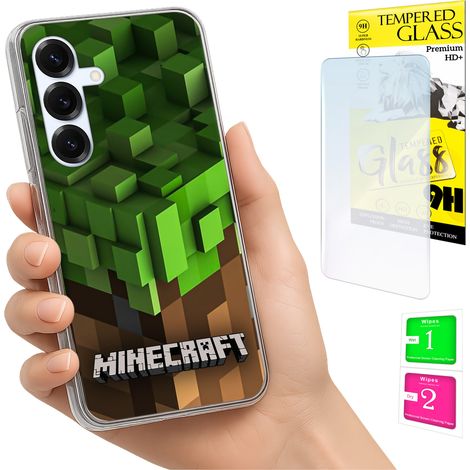 Custodia per Samsung Galaxy S25 FE, cover fotografica, cover posteriore + vetro 9H (1/5)