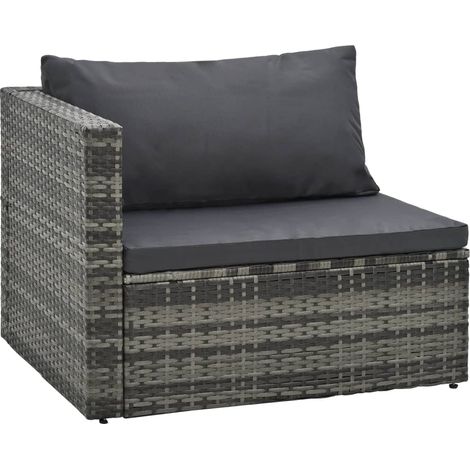 Maison Exclusive - 5-tlg. Garten-Lounge-Set mit Auflagen Poly Rat