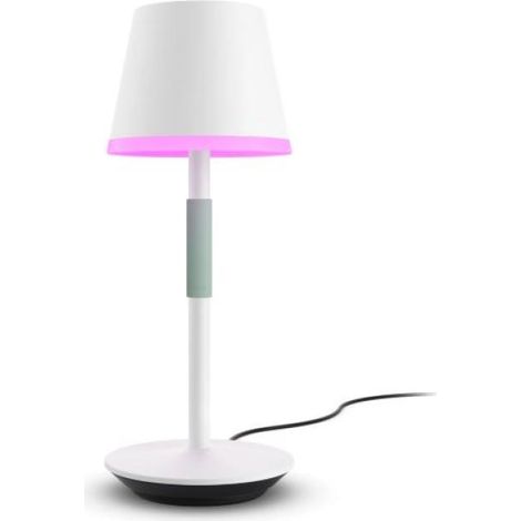 Philips White and Color Ambiance, lampe a poser portable Hue Belle, compatible Bluetooth, blanche