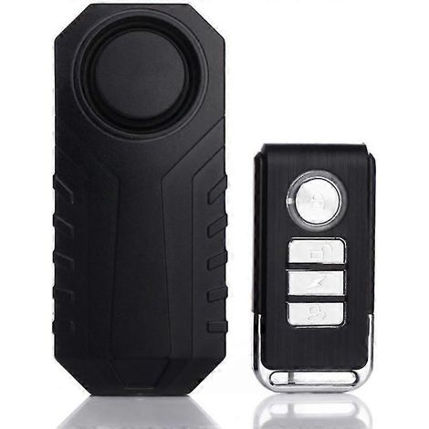 Alarme antivol sans fil pour vélo, alarme antivol à vibration pour moto et vélo, système d'alarme de sécurité étanche pour véhicule, volume et sensibilité réglables. (1/5)
