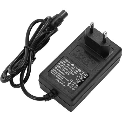 Chargeur Secteur 42V 1A pour Gyropode et Trotinette Électrique - Alimentation 100-240V (Fiche UE) (1/5)