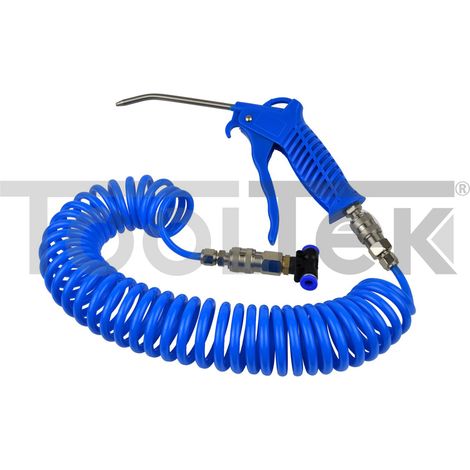 KIT COMPLETO PISTOLA SOFFIAGGIO ARIA + TUBO + INNESTO RAPIDO G01165 (1/5)