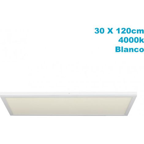 Panel LED Tivoli superficie 72W 4000K blanco 30x120cm (1/3)