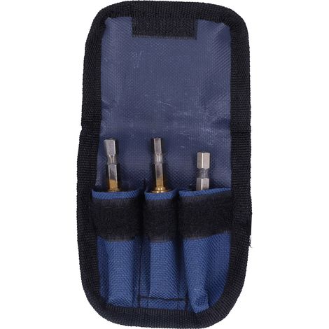 Set mit 3 Stufenbohrern aus HSS, Sechskantschaft, geraden Nuten, inklusive Aufbewahrungskoffer. (1/5)