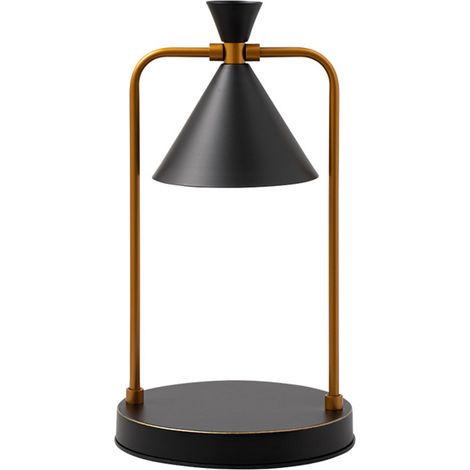 Retro-Tischlampe aus Metall zum Schmelzen von Duftwachsen, mit Dimmerschalter, ideal für eine rauchfreie Atmosphäre im Schlafzimmer. (1/5)