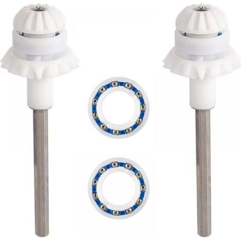 2 Pièces Nettoyeur Piscine pour MX8 MX8EL MX6 MX6EL Elite, Accessoires Mise Point l'arbre d'Entraînement Nettoyeur Piscine Rechange Nettoyeur Piscine pour Zodiac, avec Roulement Roue Moteur (1/5)