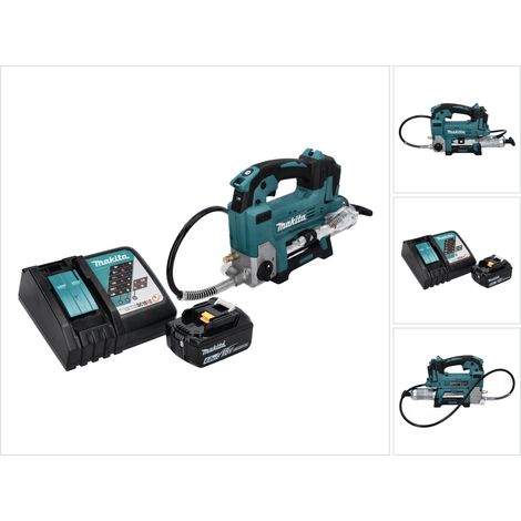 Ingrassatore a batteria Makita DGP 180 RG1 18 V 690 bar + 1x batteria ricaricabile 6,0 Ah + caricatore