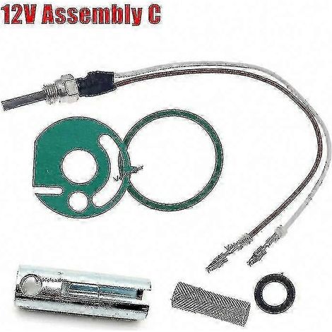 Bougie de préchauffage céramique 12V/24V pour chauffage Eberspacher Hydronic D4WSC/D5WSC, kit avec joint, crépine et clé, référence 252106011000 (1/5)