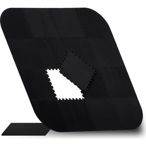 Tapis de Sol Piscine, 17 pièces, 0,6 x 216 x 216 cm, Noir (1/5)