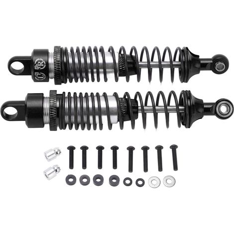 Amortisseur à ressort métallique avant et arrière pour véhicule RC AXIAL SCX10 1/10, noir (1/5)