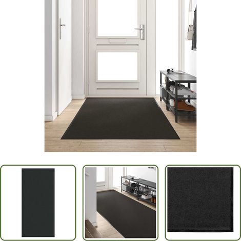 Tapis de porte - Tapis d'entrée Autre Noir 120 x 250 cm Polyamide et PVC (1/5)