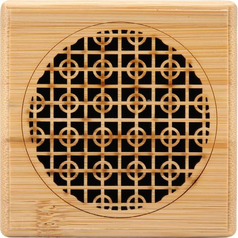 Brûleur d'encens innovant en bambou creux, objet de décoration de bureau pour salon de thé, 9 x 9 x 3 cm (1/5)